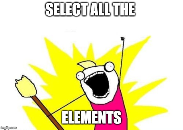 Use Javascript to get elements by class - select all the elements